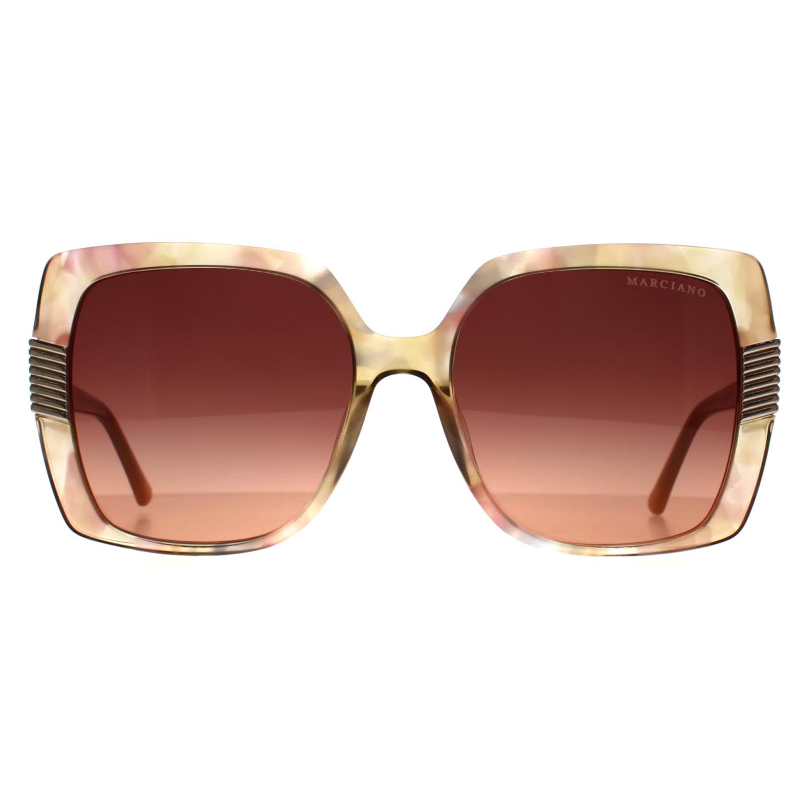 Beige Guess Beige Square Beige Brown Tortoise Pink Gradient GM0828, Image 1 of 3
