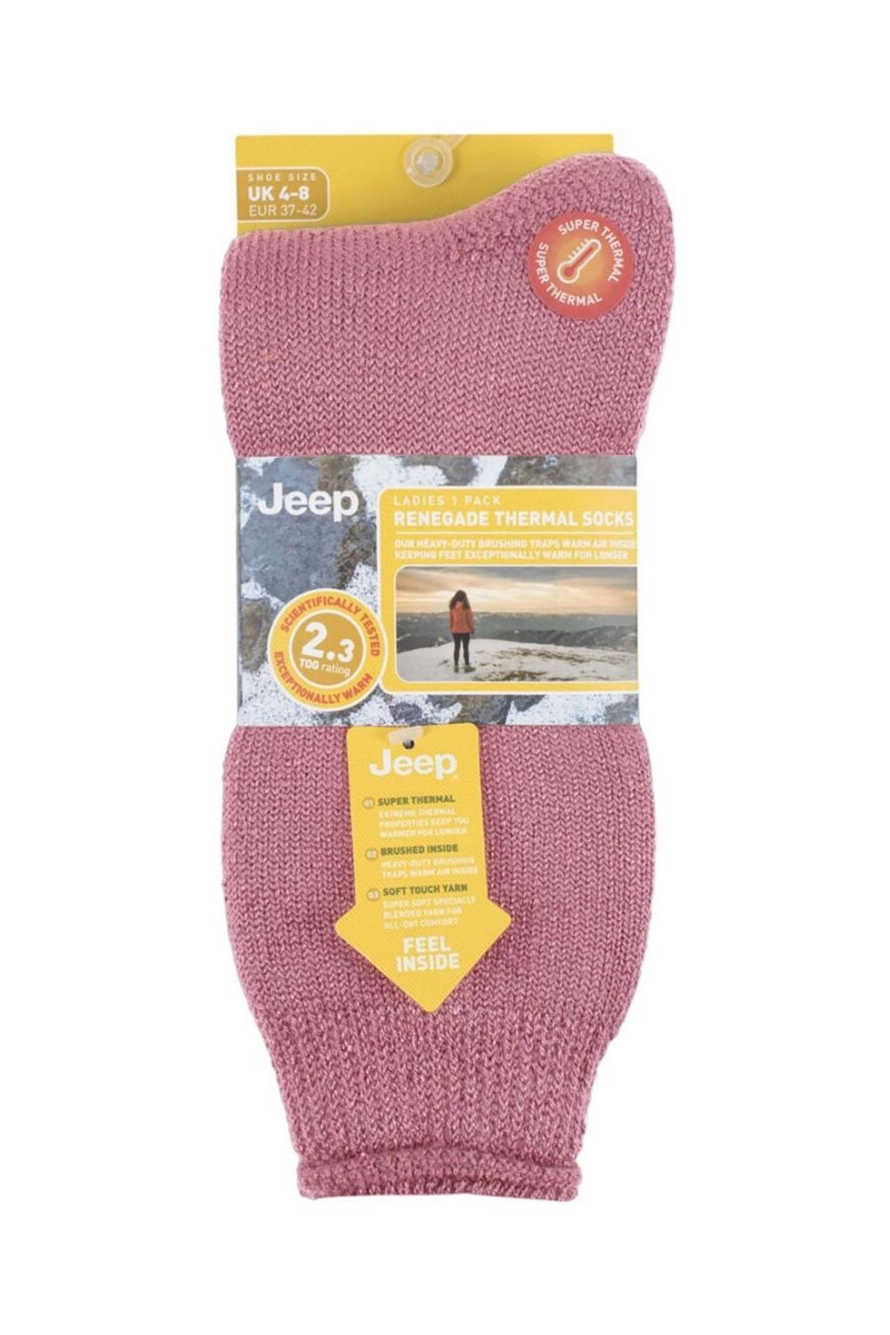 Rose Luxury Breathable Thermal Boot Sock - 1 Pack, Image 2 of 3