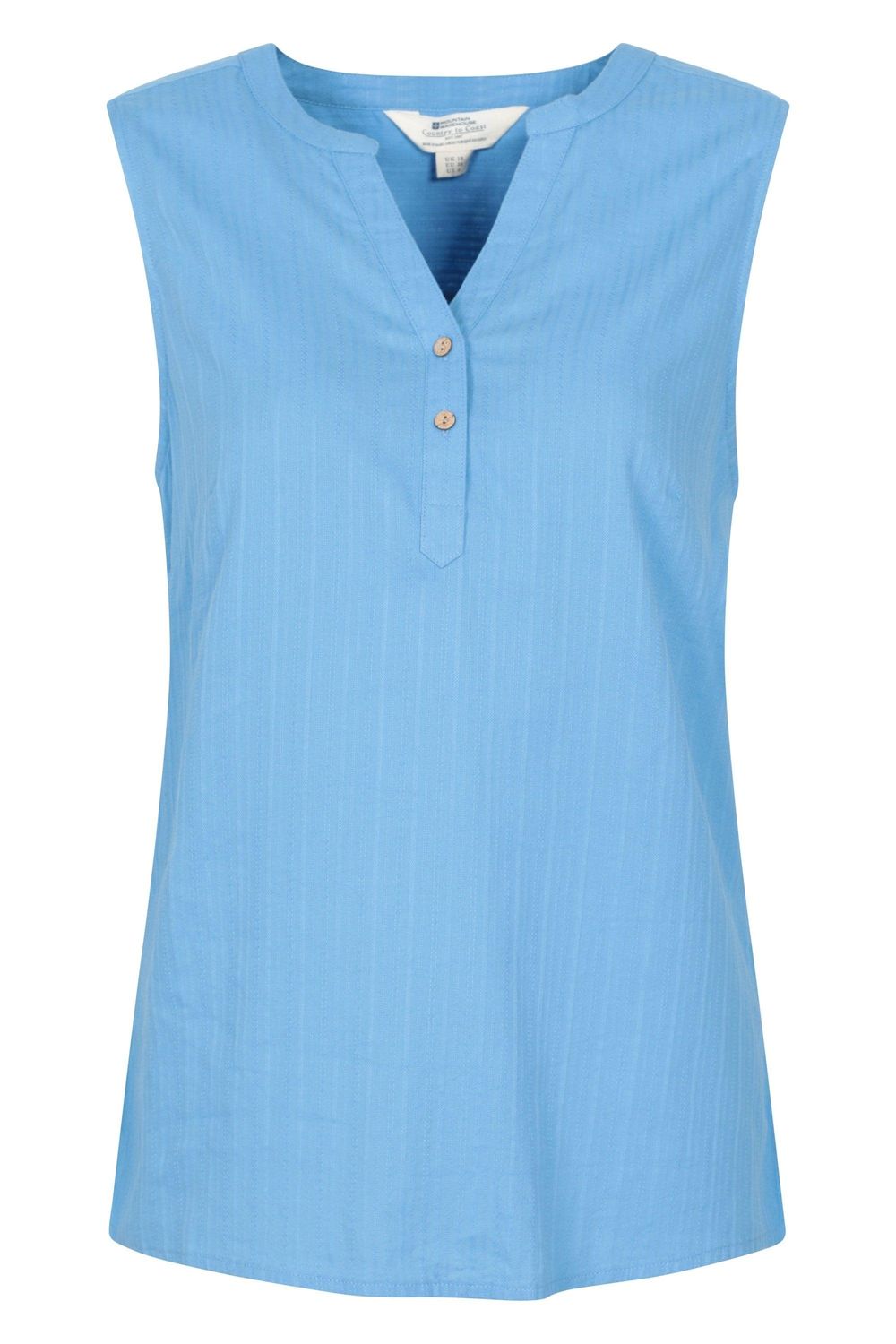 Blue Petra Sleeveless Shirt, Image 1 of 3