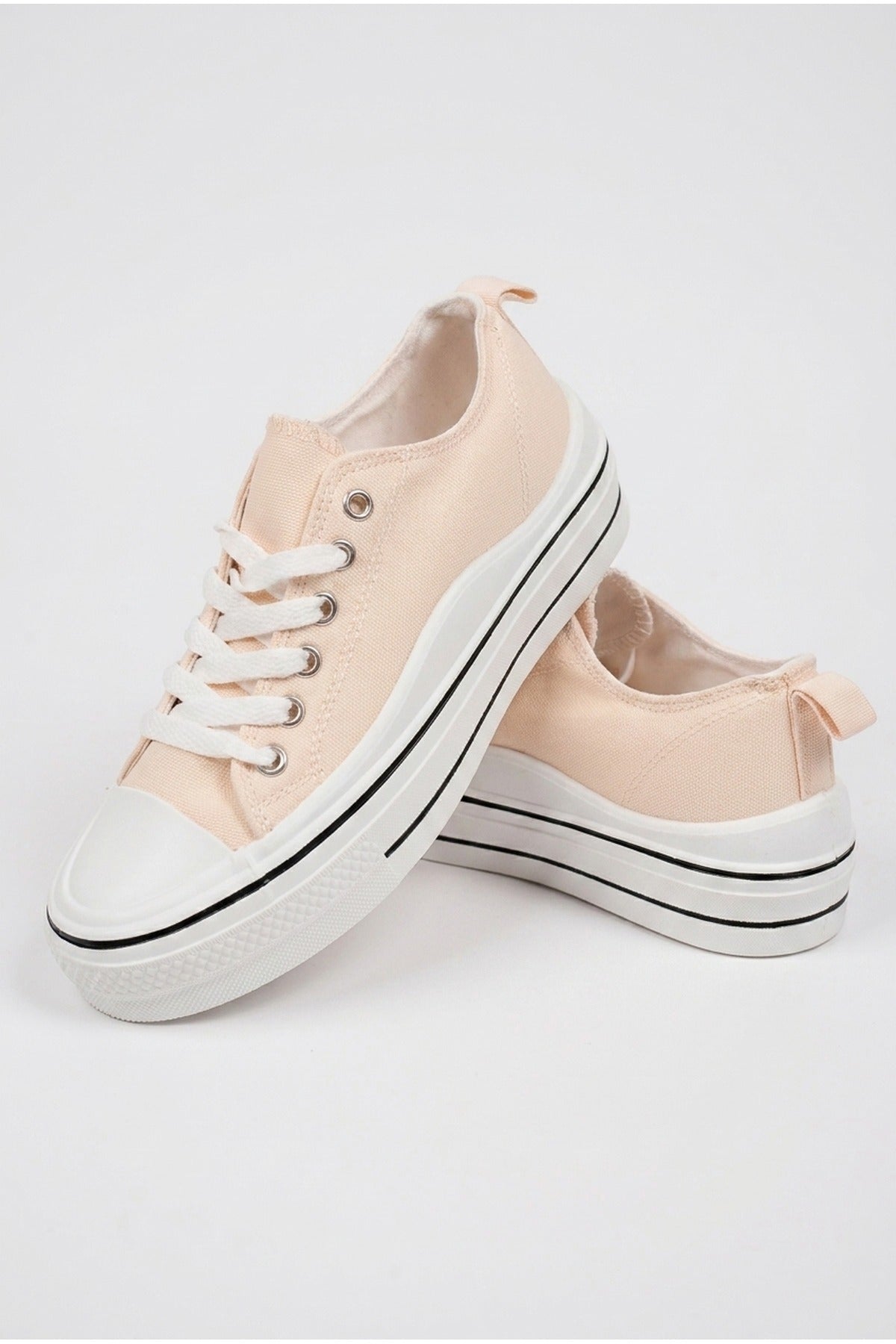 Grey iKrush Grey Saoirse Low Top Canvas Trainers, Image 7 of 8
