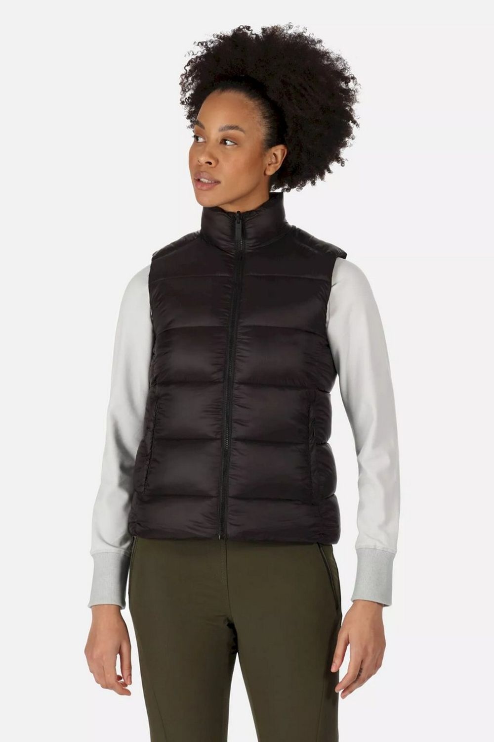 Black Yewbank Reversible Body Warmer, Image 6 of 8