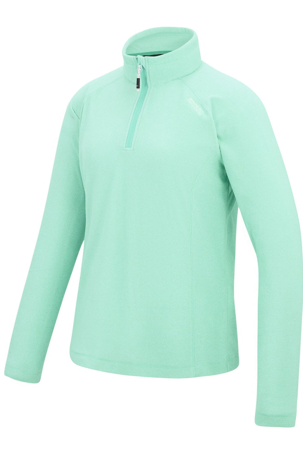 Pale Green Great Outdoors Montes Half Zip Fleece Top, Image 3 of 4