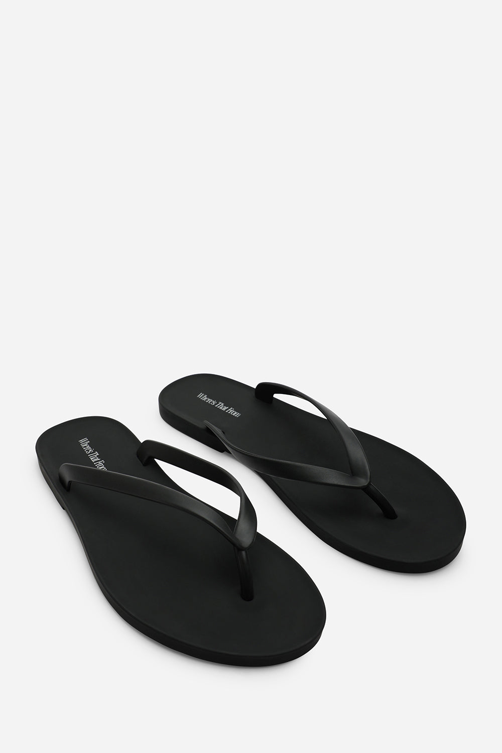 Black Kailany Jelly Thong Flip Flop Sandals, Image 4 of 6