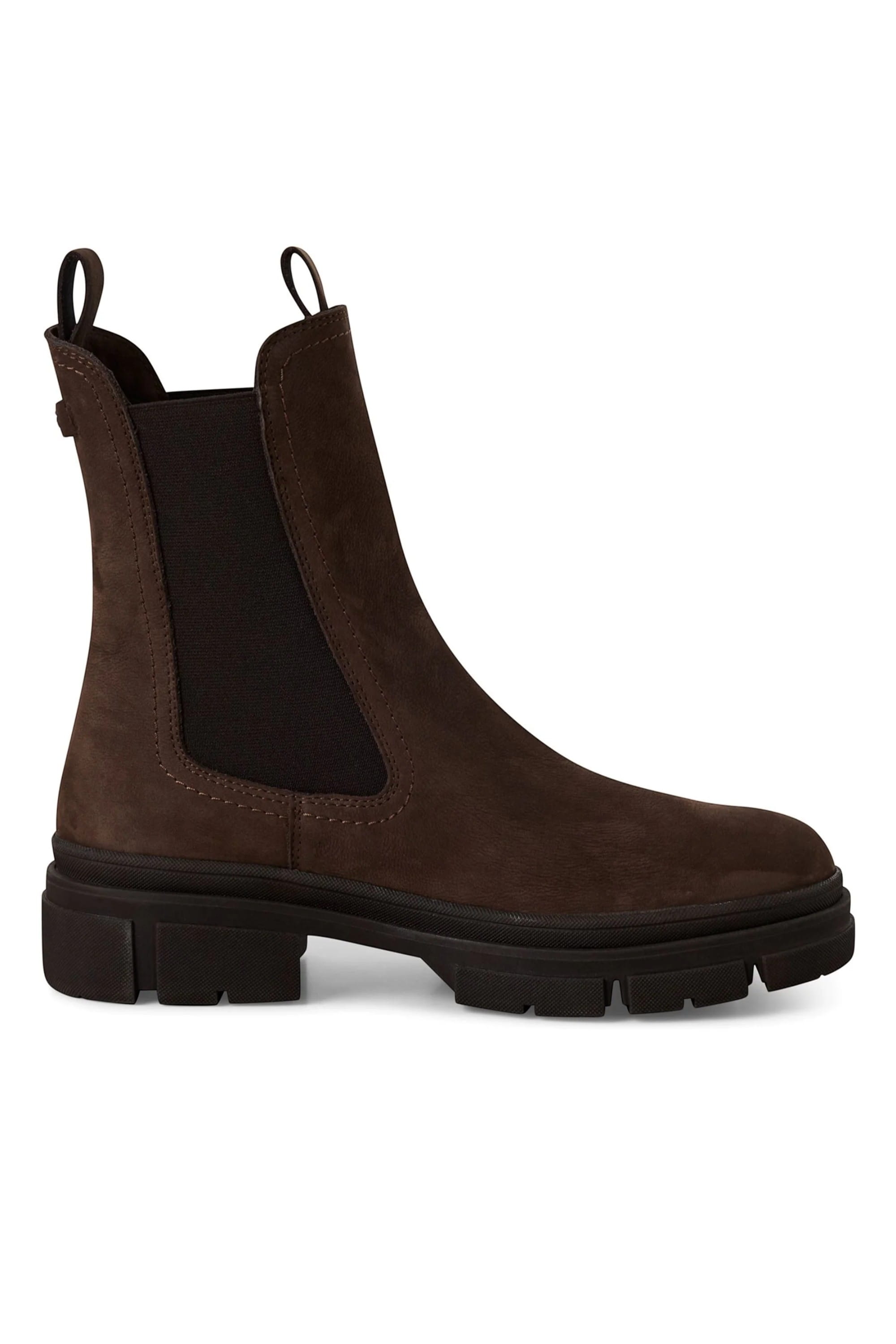 Brown Tamaris Womens Mocca High Chelsea Boots