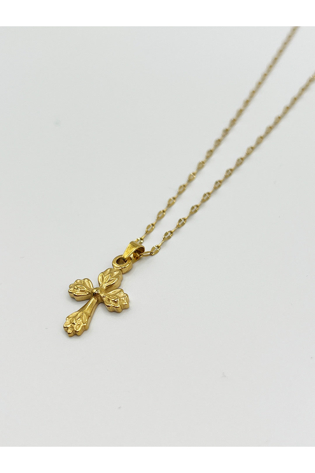 Gold Cross Pendant Necklace with Gift Box, Image 3 of 7