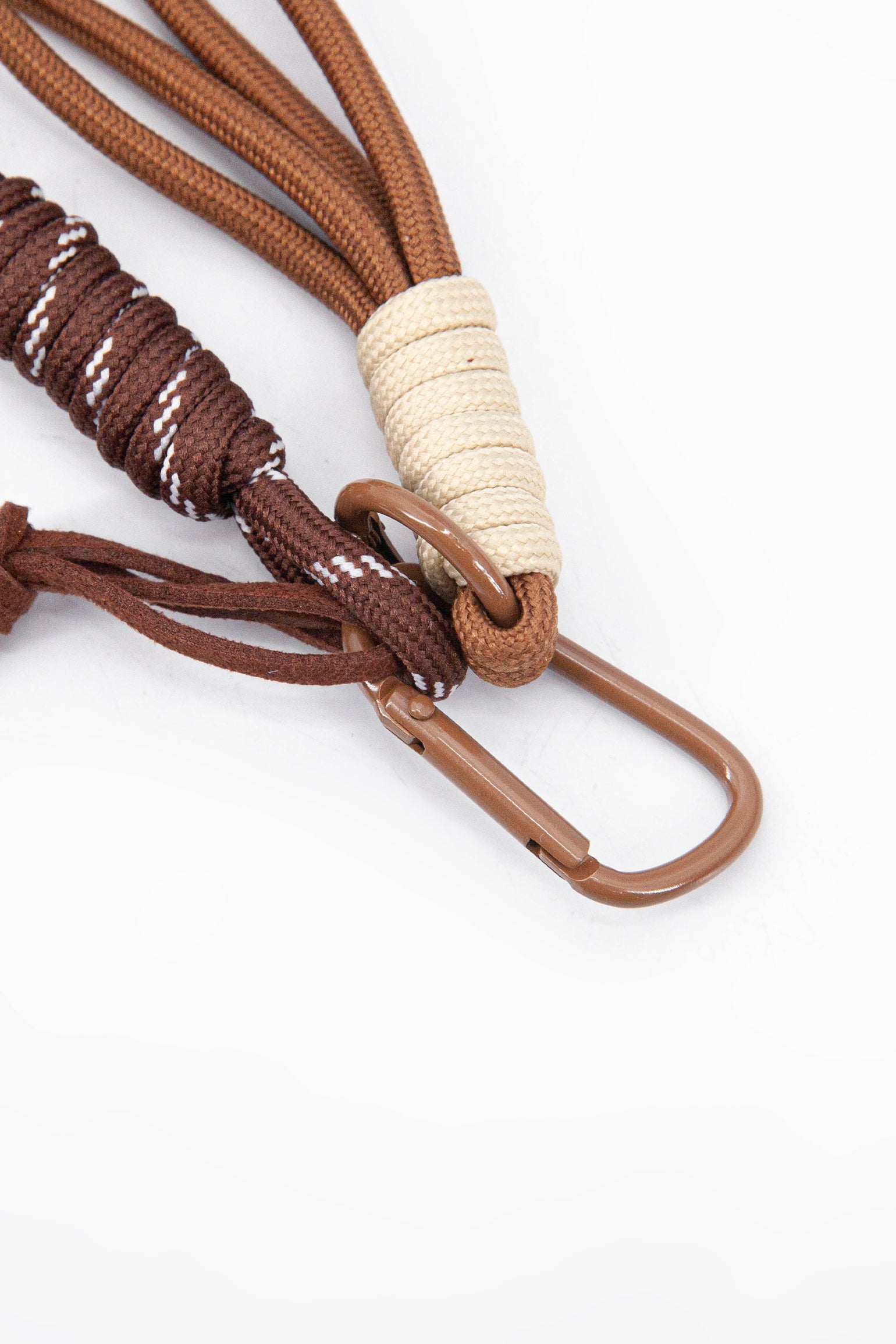 Brown Pretzel Clip On Bag Charm, Image 2 of 3