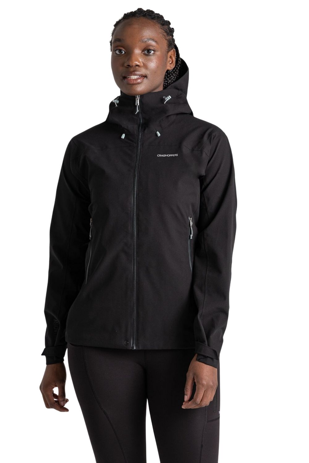 Black Craghoppers Black Dynamic Pro II Waterproof Jacket, Image 3 of 3