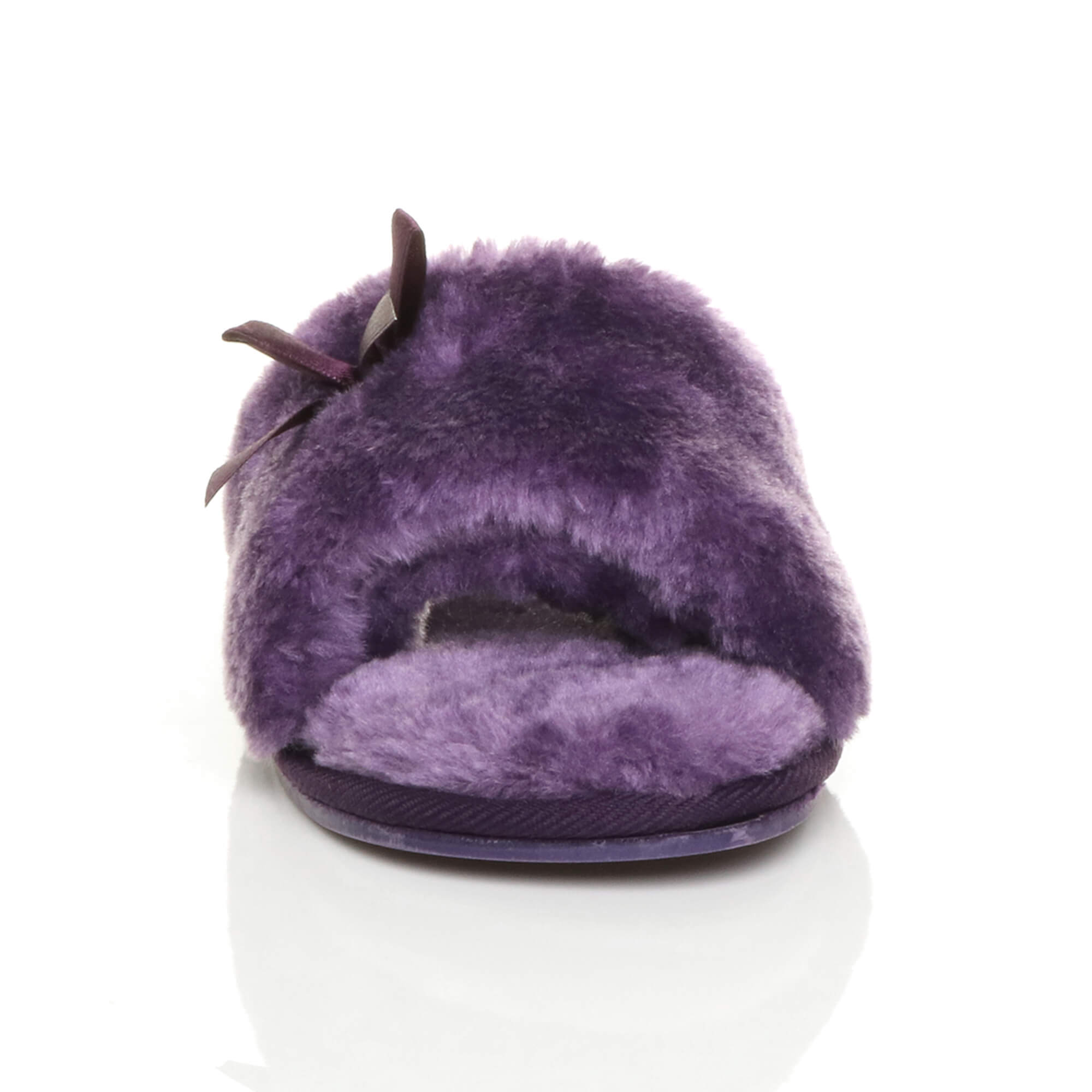 Purple Peep Toe Sandals Slippers, Image 6 of 6