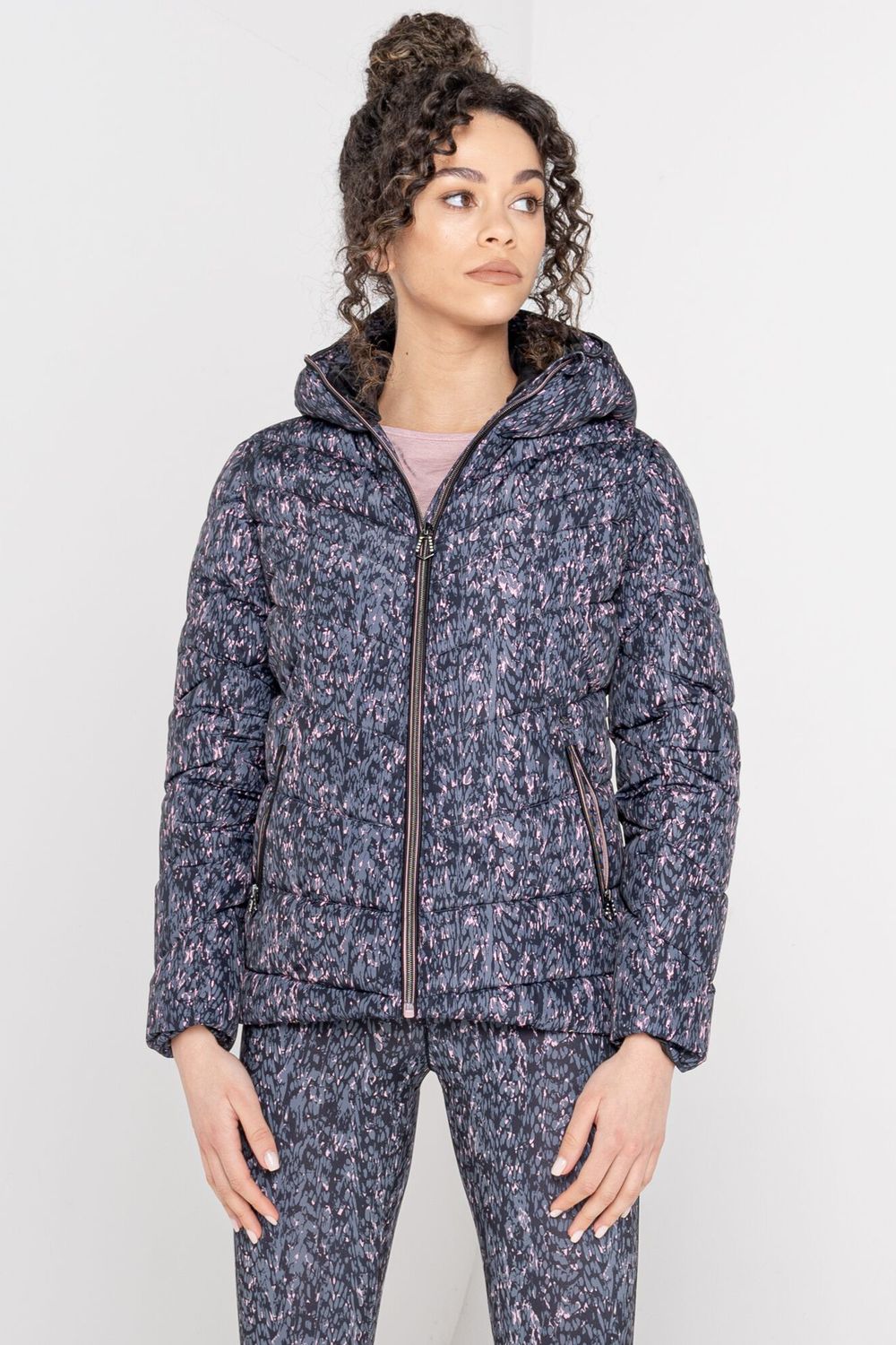 Light Pink Reputable Embellished Padded Jacket, Image 6 of 8