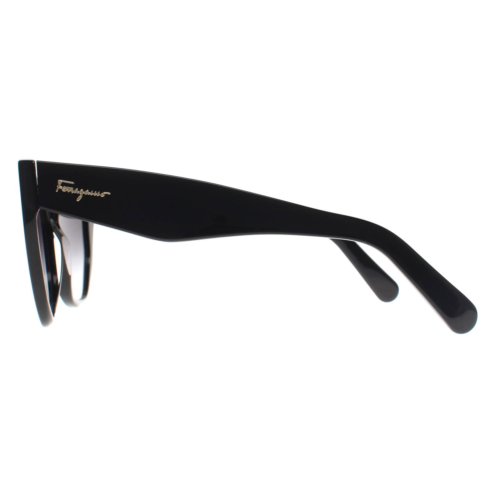 Black Salvatore Ferragamo Black Cat Eye Black Grey Gradient SF1061S, Image 3 of 4