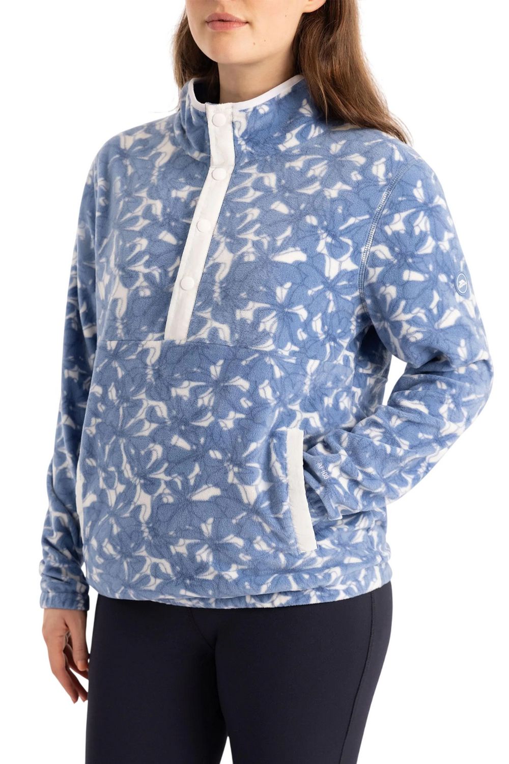 Sky Blue Breker Fleece Top, Image 3 of 3