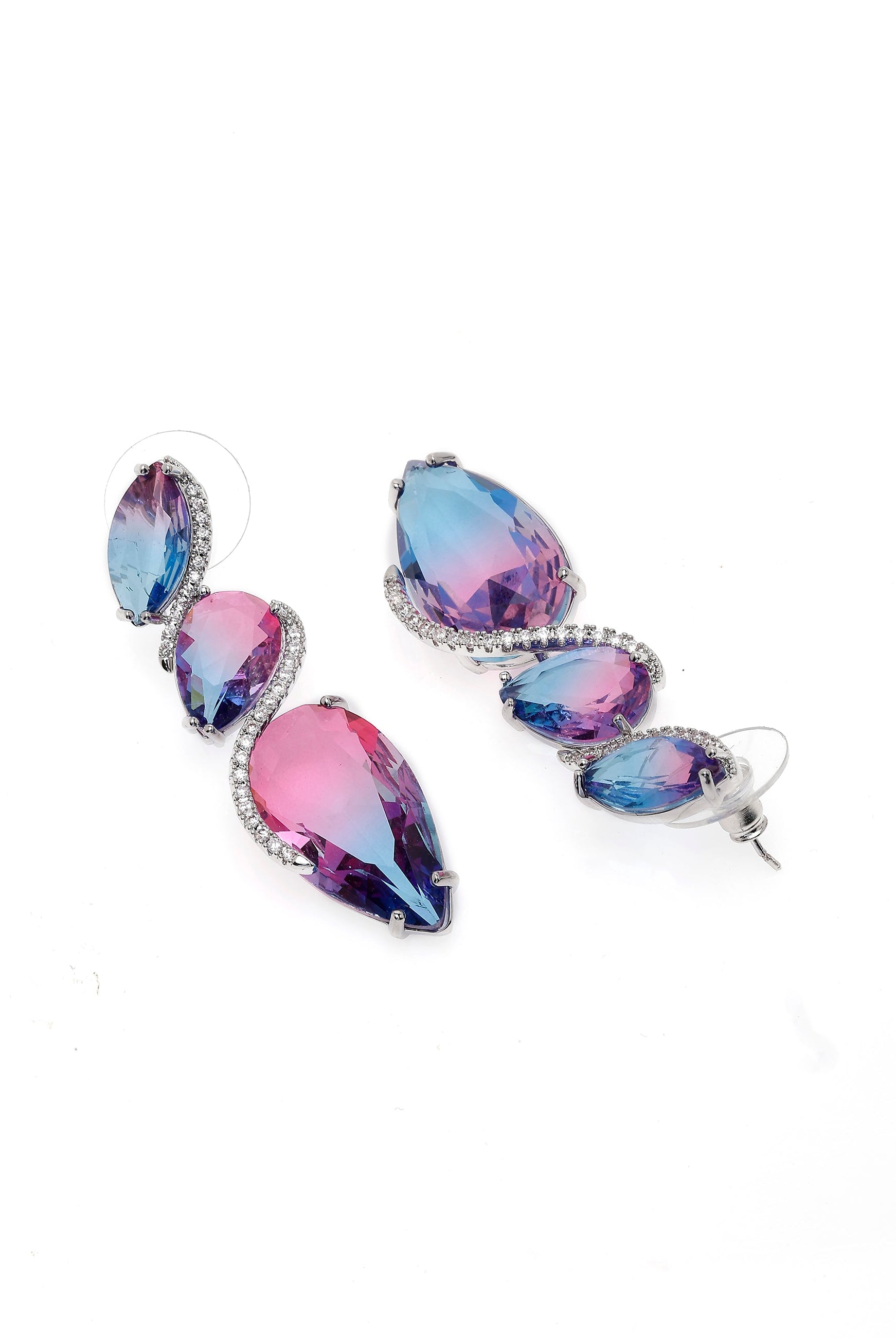 Violet Gleaming violet Drop Earrings, Image 3 of 4