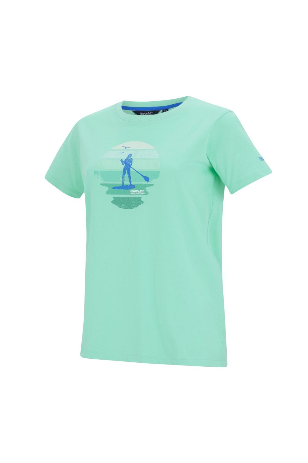 Pale Green Filandra VX Sunset Paddleboard TShirt, Image 4 of 4
