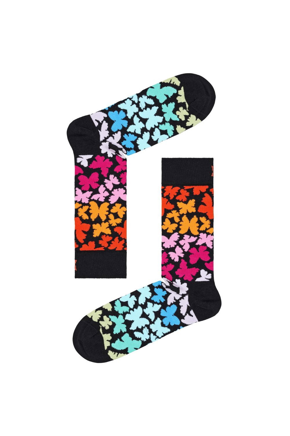 Multi Novelty Butterfly Pattern Socks, Image 2 of 3