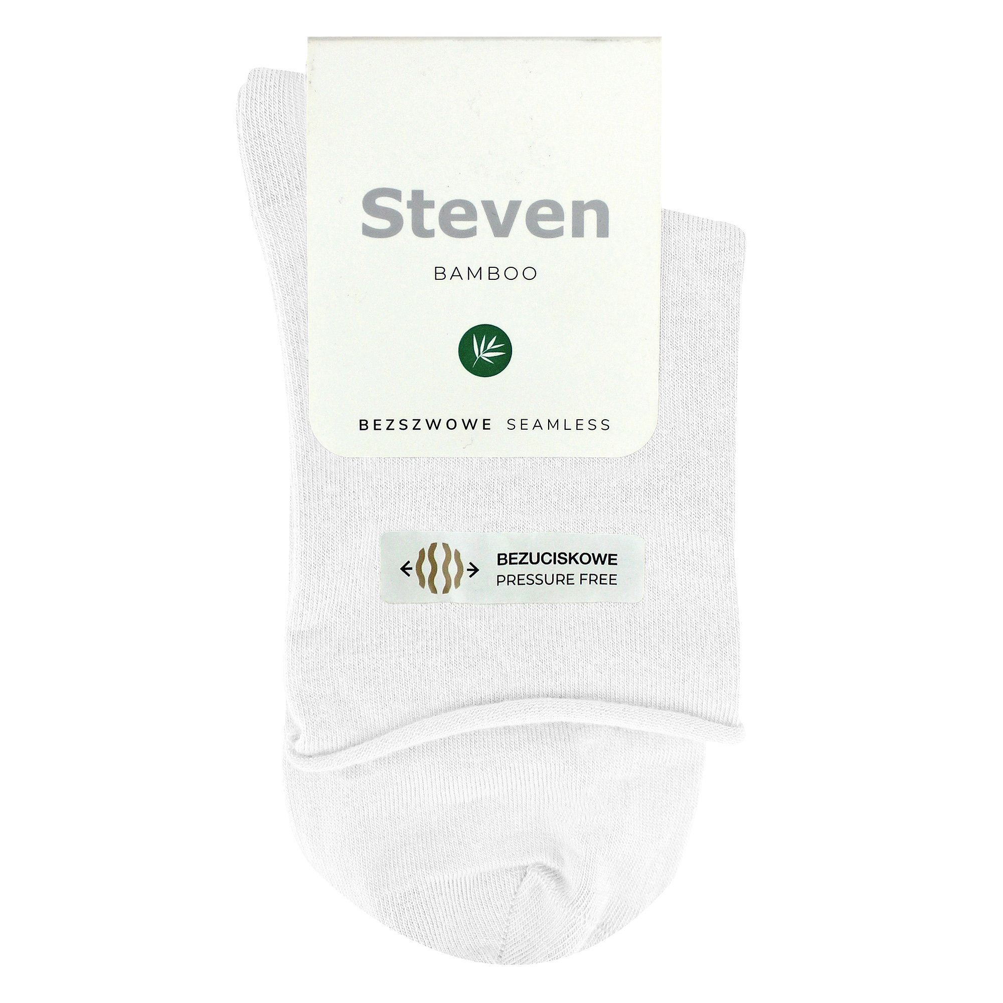 White Bamboo Sensory Soft Seamless Socks, Image 5 of 5