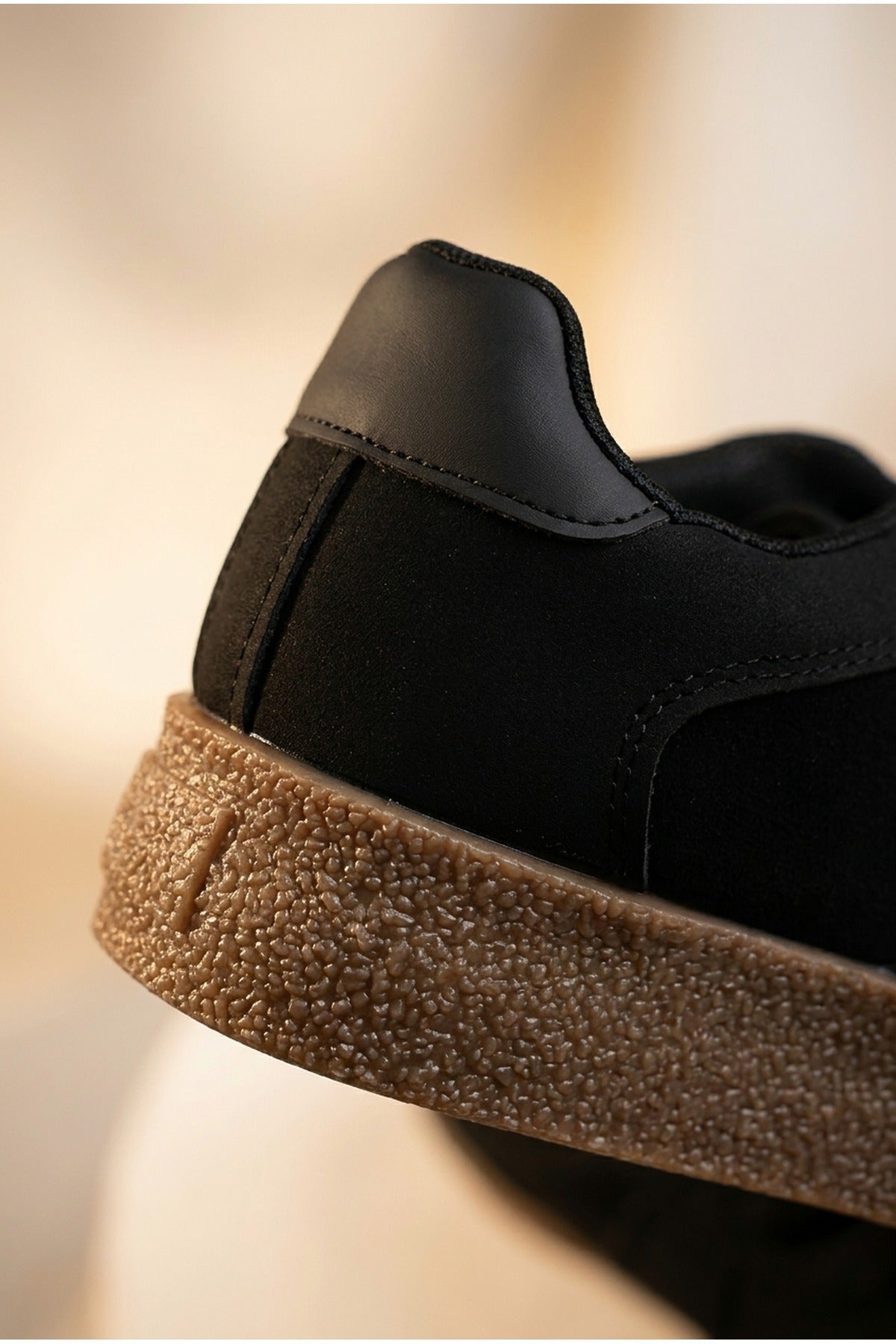Black iKrush Black Sybil Faux Suede Platform Trainers, Image 3 of 5
