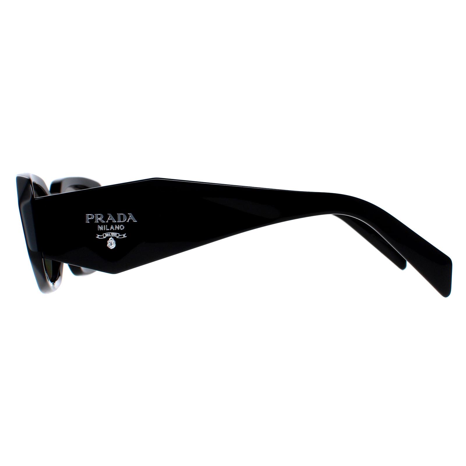 Black Prada Black Rectangle Black Light Grey Mirror Silver PR17WS, Image 3 of 4