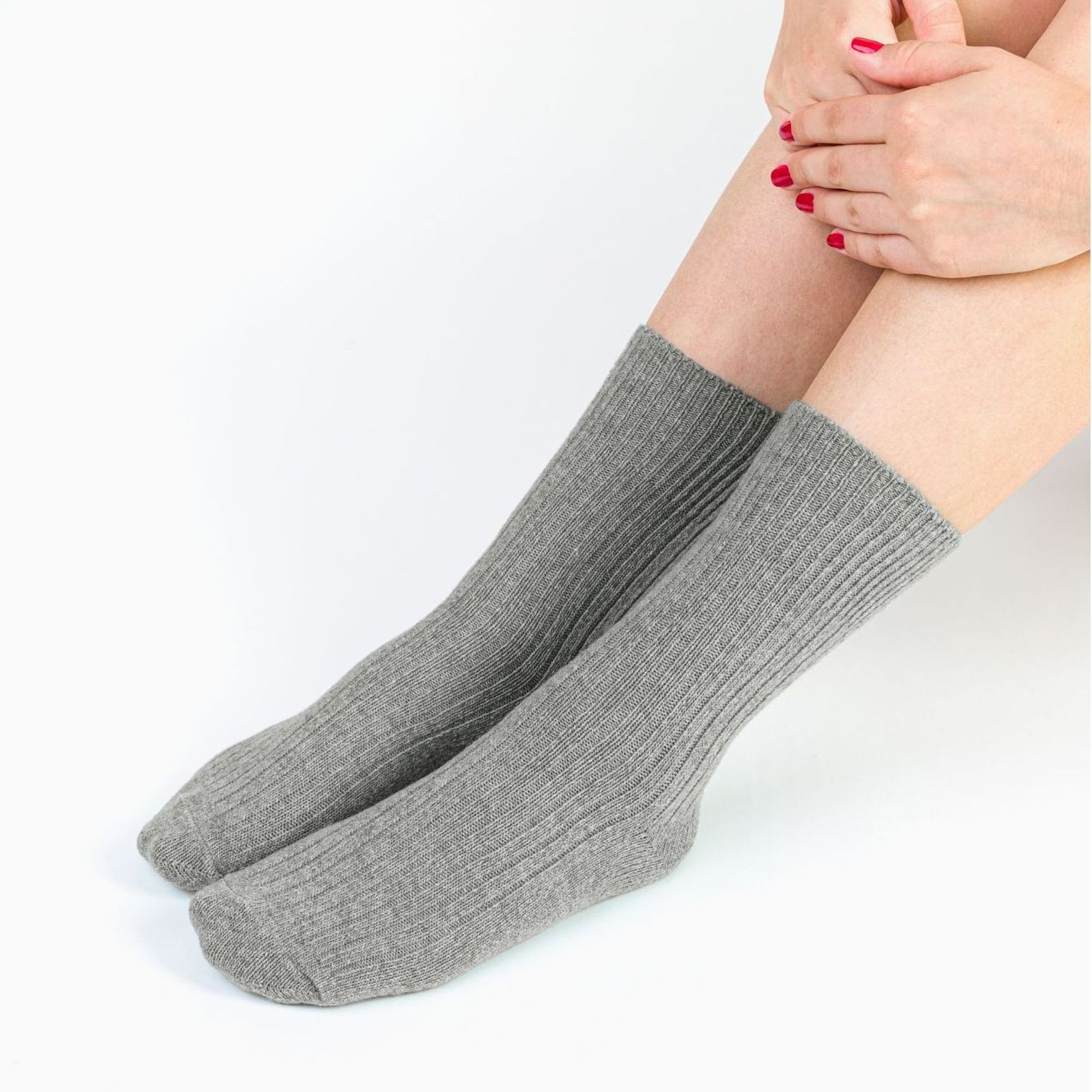 Grey 3 Pack Original Wool Dress Socks, Image 3 of 5