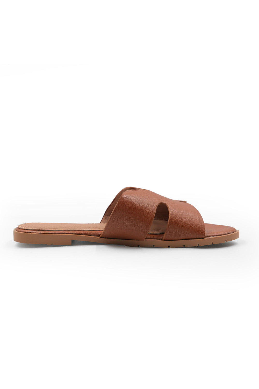 Tan Where's That From Tan 'Mae' Pu Strap Sandals, Image 4 of 4