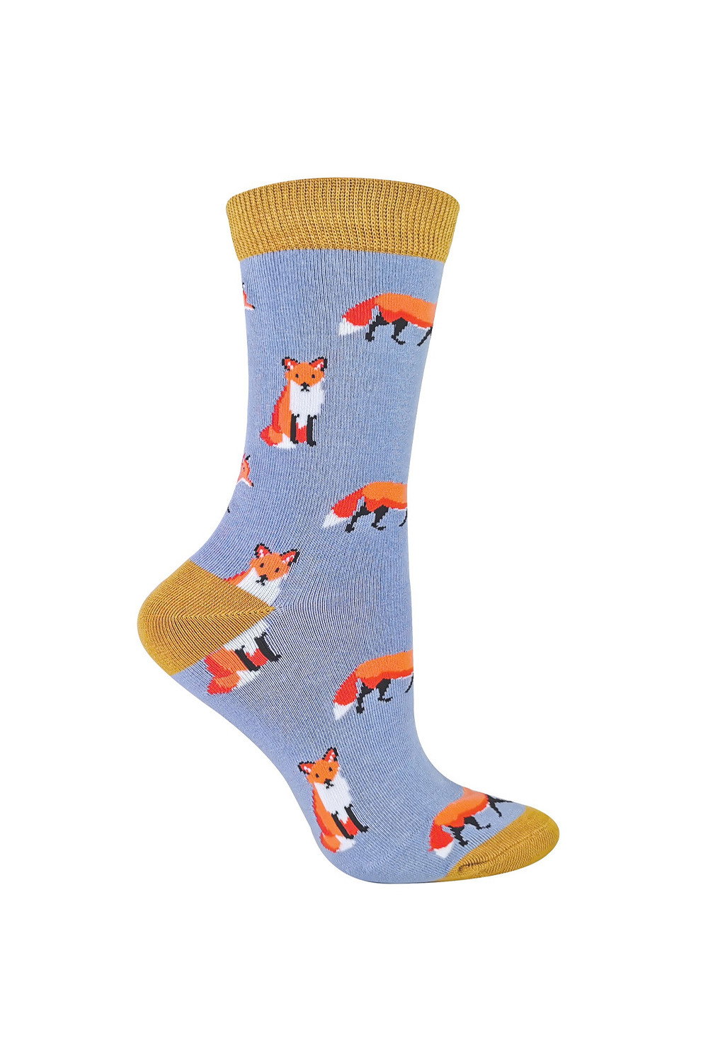 Blue 1 Pack Novelty Animal Patterned Bamboo Socks, Image 1 of 4