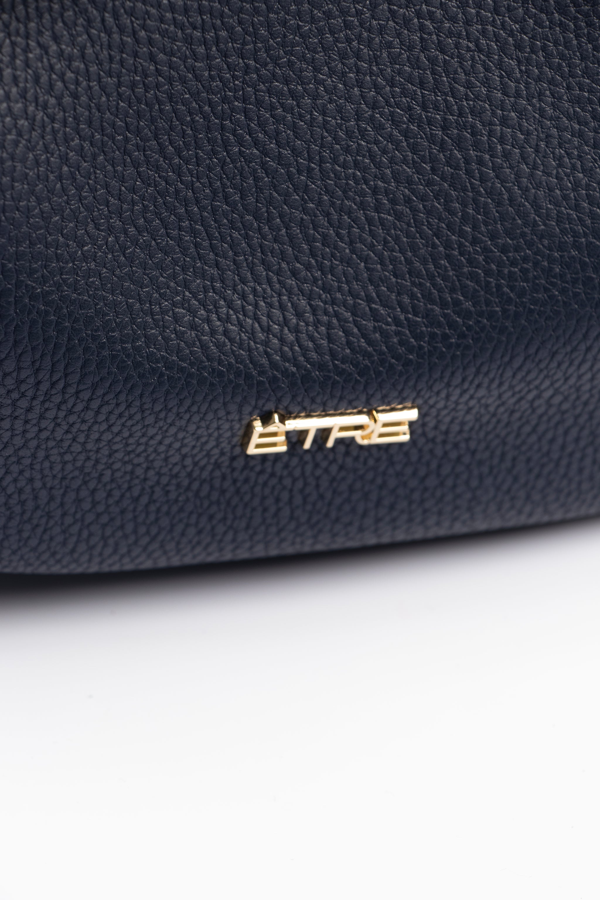 Navy Blue Faux Leather Half Moon Crossbody Bag, Image 5 of 5