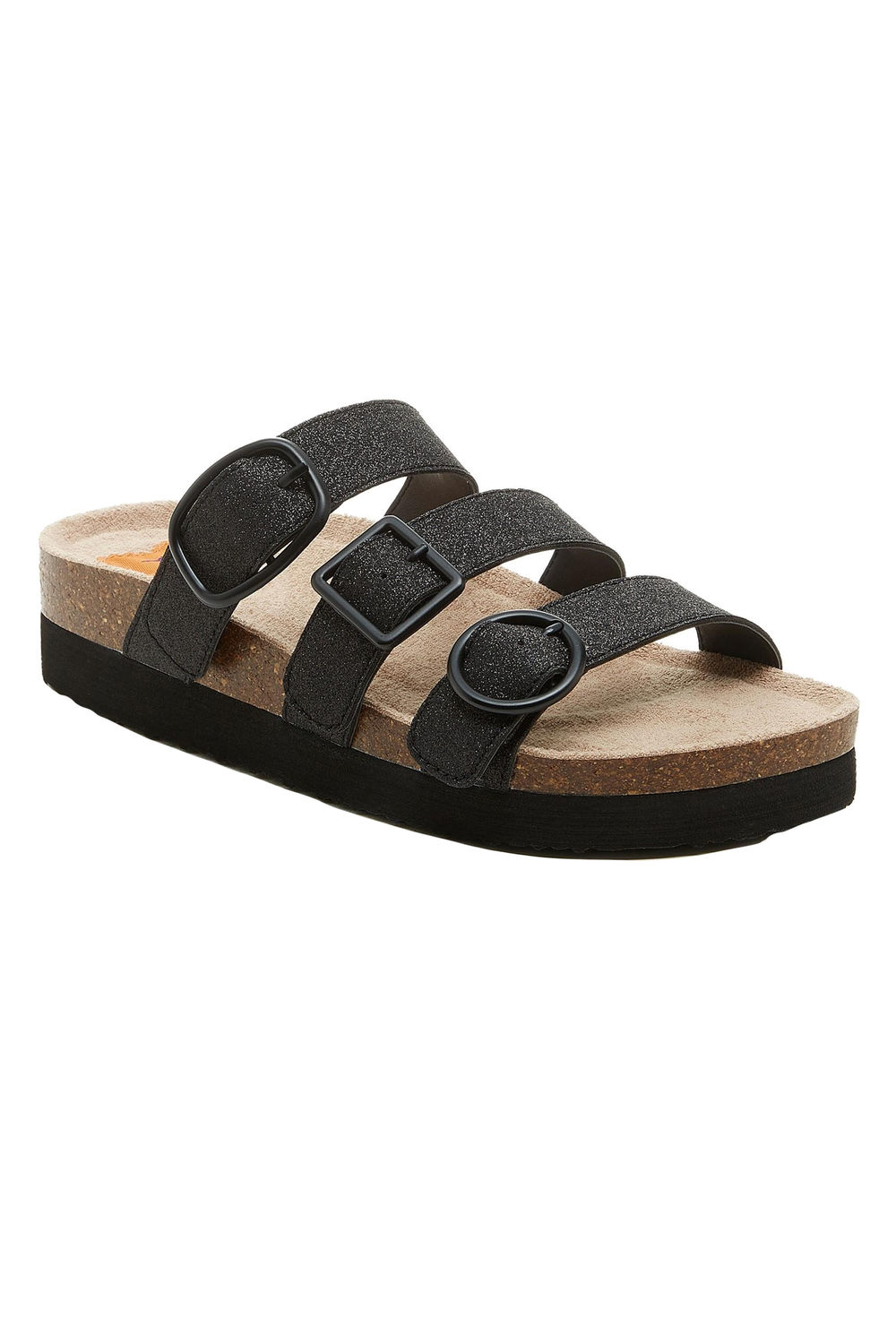 Black Astor Glenn Glitter Sandals, Image 1 of 3