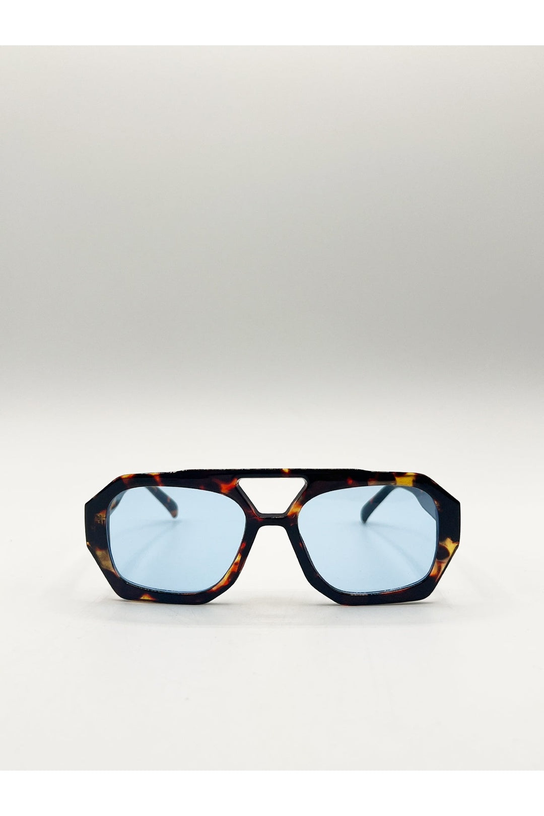Blue Tortoiseshell Sunglasses with Blue Lenses, Image 1 of 7