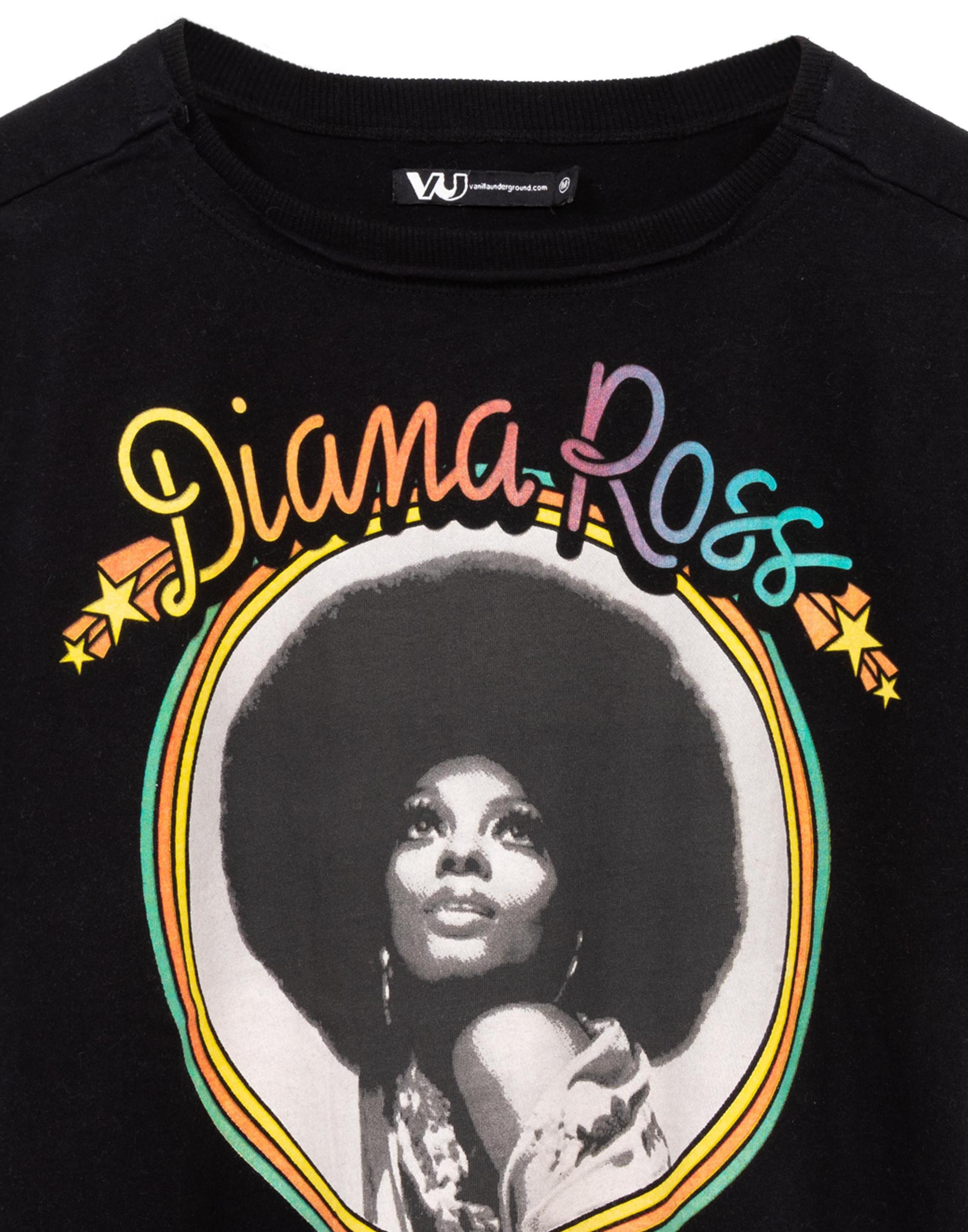 Black Diana Ross Cropped T-Shirt, Image 5 of 5