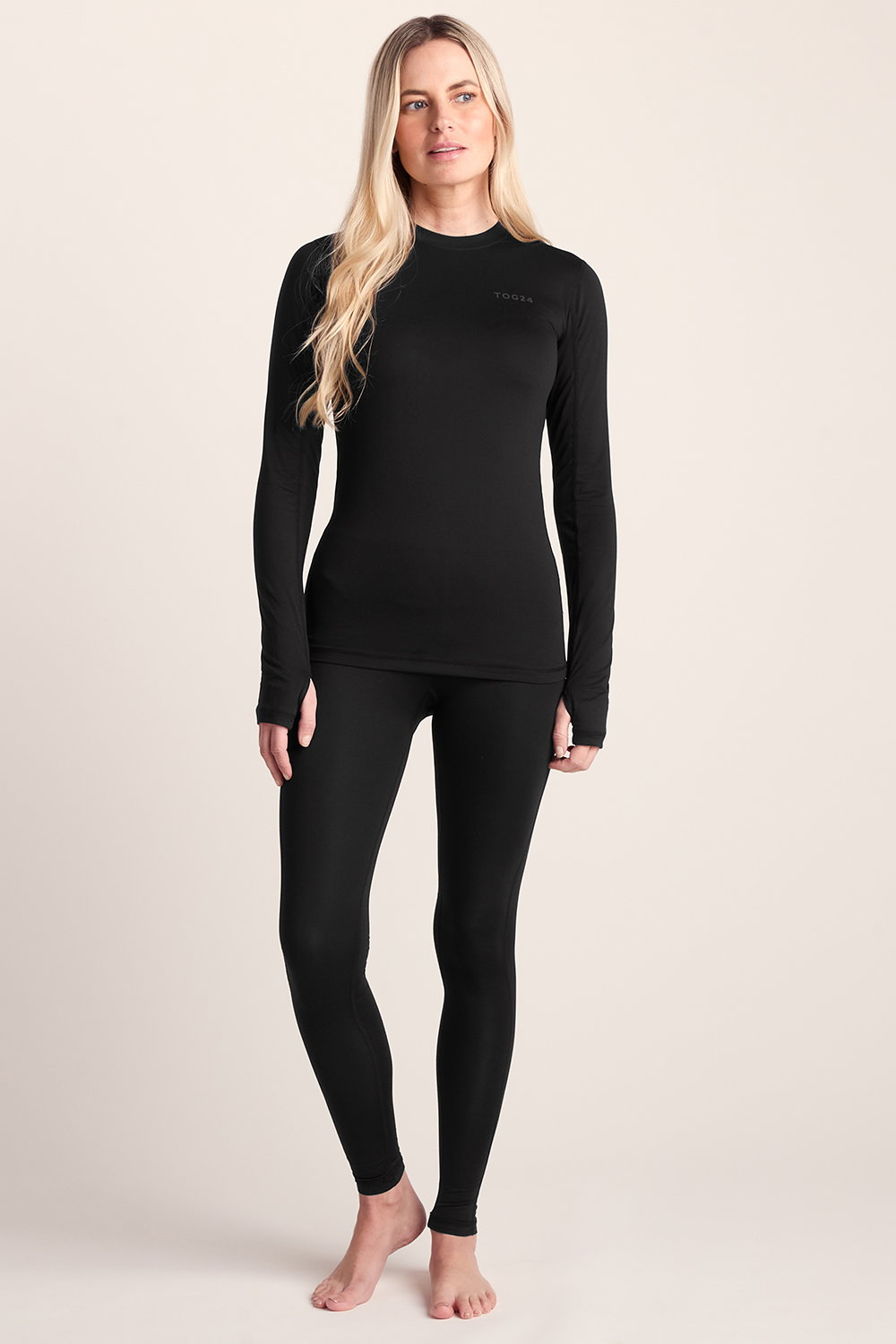 Black Snowdon Thermal Crew Neck Base Layer, Image 4 of 6
