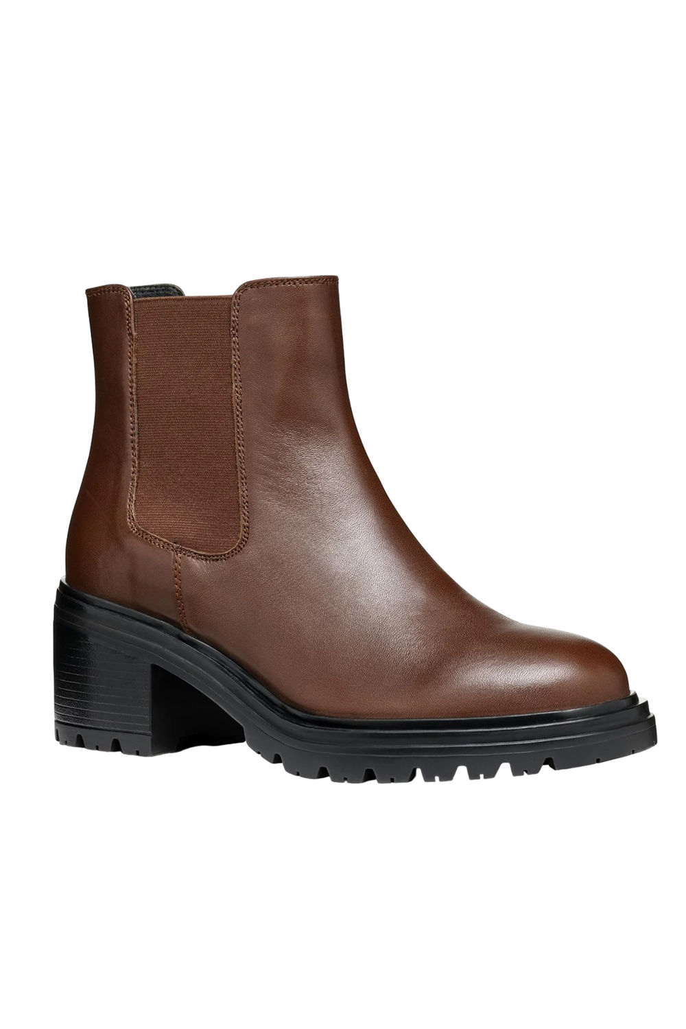 Dark Brown Damiana Leather Ankle Boots, Image 1 of 5