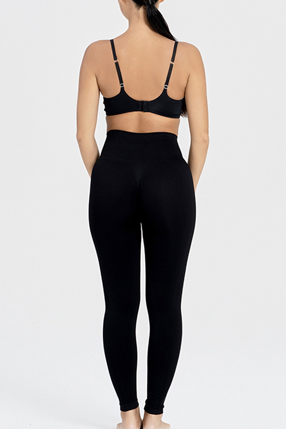 Black Black Sculpting Leggings Supportive Fit, Image 5 of 5