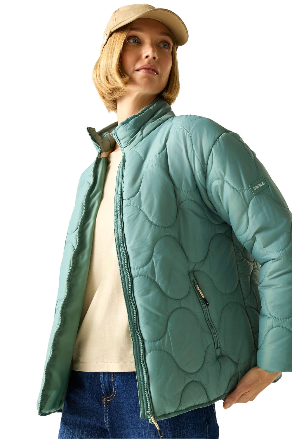 Olive Carlotte Quilted Padded Jacket, Image 1 of 4