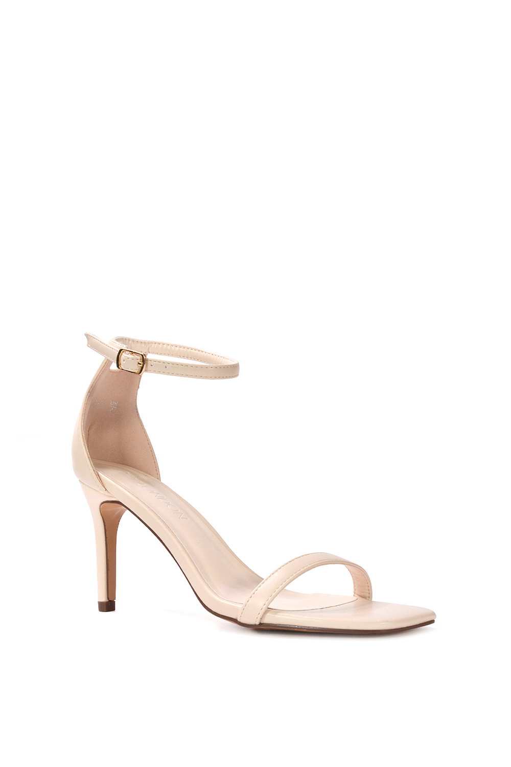 Natural 'Emma' Strappy Stiletto High Heels With Ankle Strap, Image 2 of 6