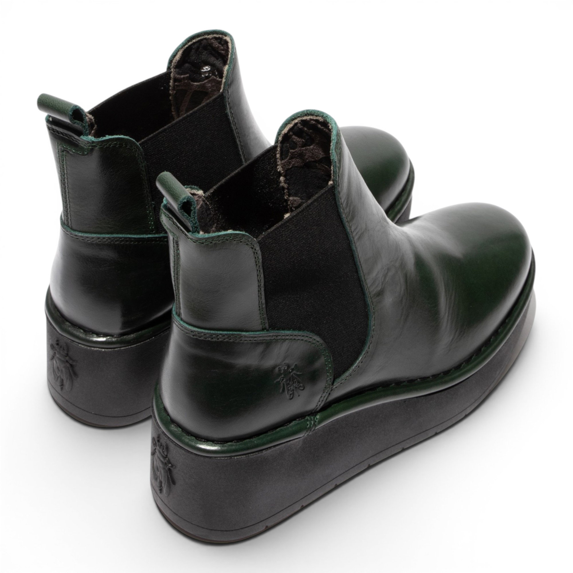Green Womens MES 2 Calf Leather Zip Boots, Image 5 of 5