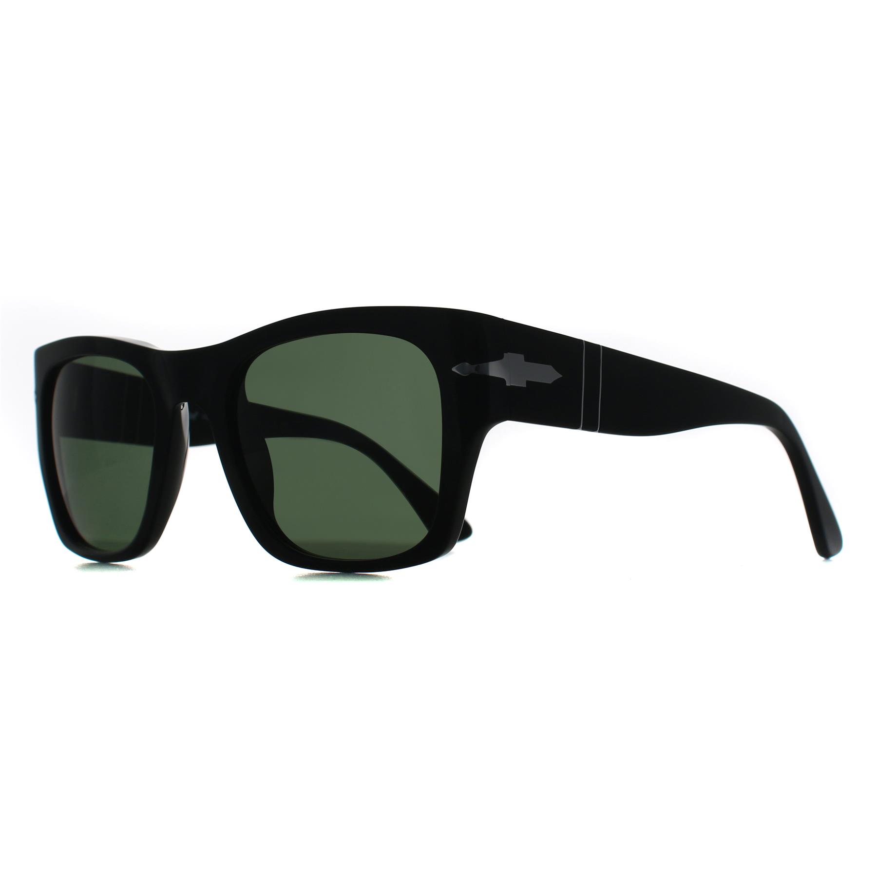 Black Persol Black Square Black Green PO3384S, Image 2 of 3