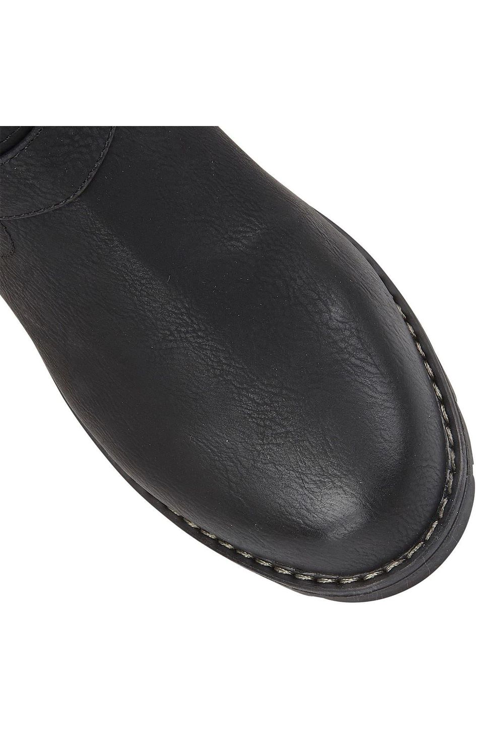 Black Jemima Low Block Heel Biker Boots, Image 7 of 7