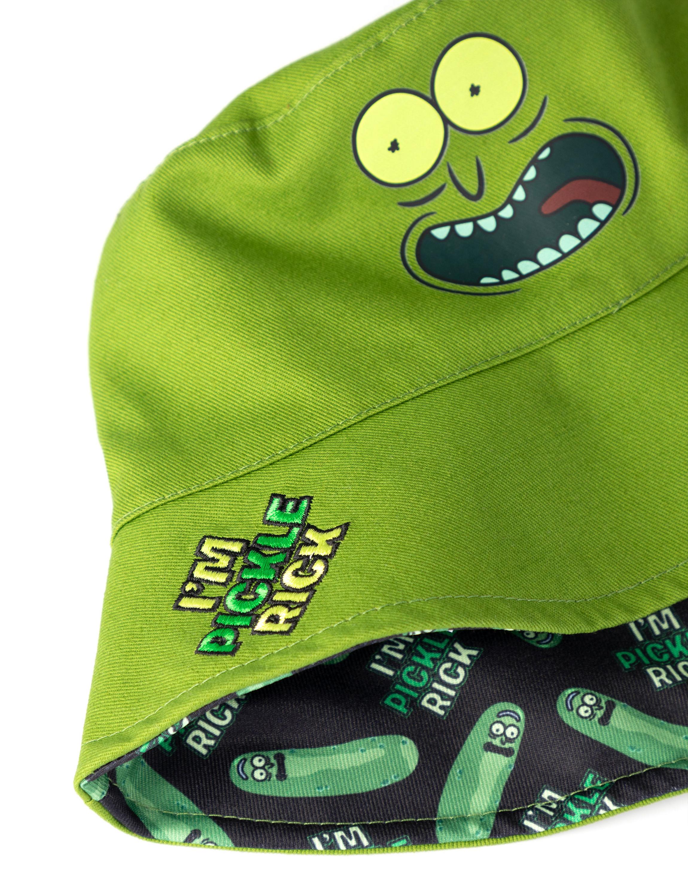 Green Rick And Morty Reversible Pickle Bucket Hat, Image 6 of 6