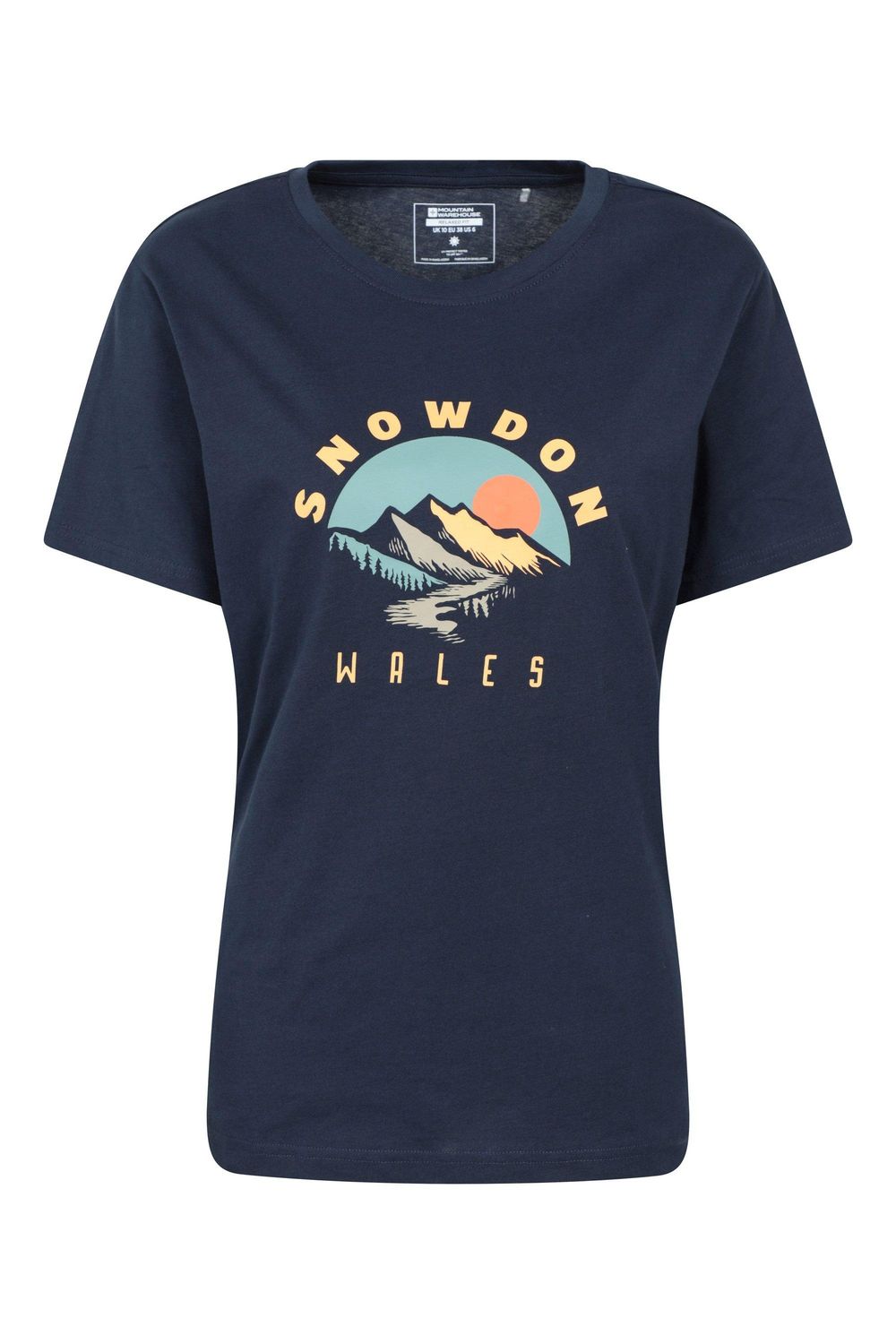 Navy Snowdon Relaxed Fit Short Sleeved TShirt, Image 1 of 1