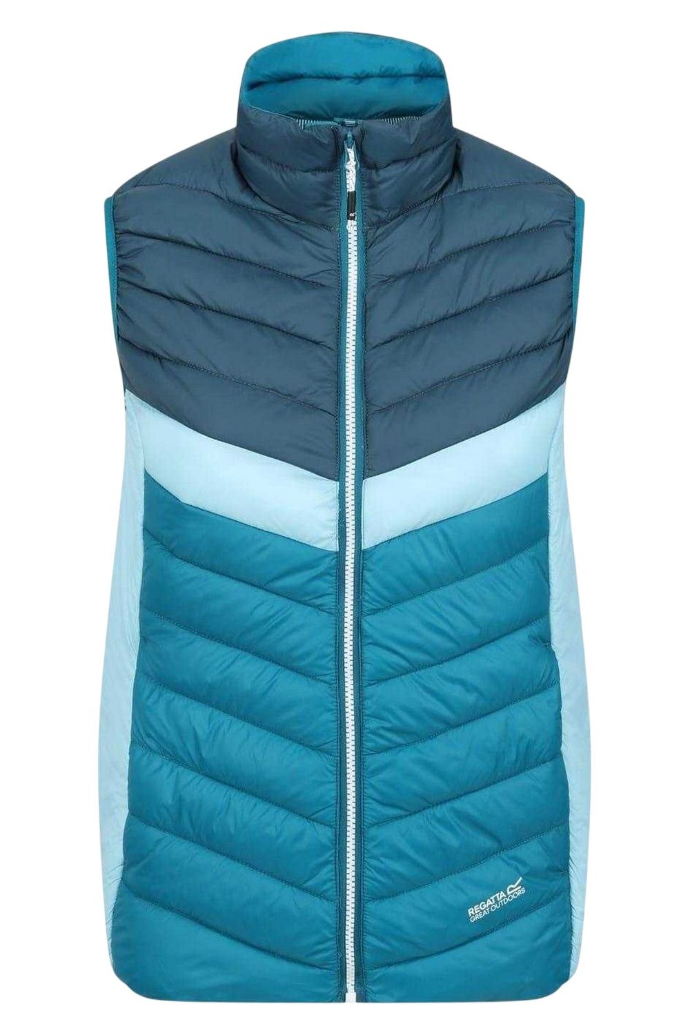 Aqua Harrock Colour Block Gilet, Image 1 of 3
