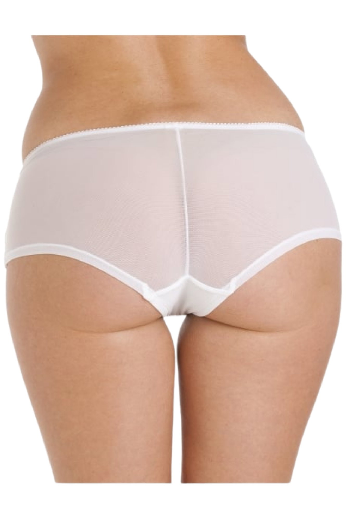White Camille Lingerie White 2 Pack Floral Lace Boxershort, Image 3 of 4