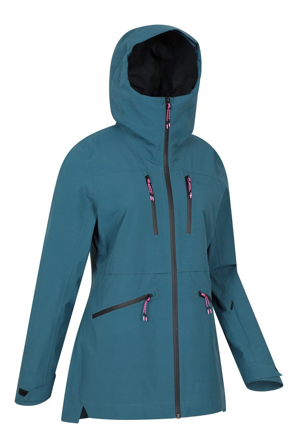 Teal Tempest Waterproof 3 Layer Ski Jacket, Image 4 of 4