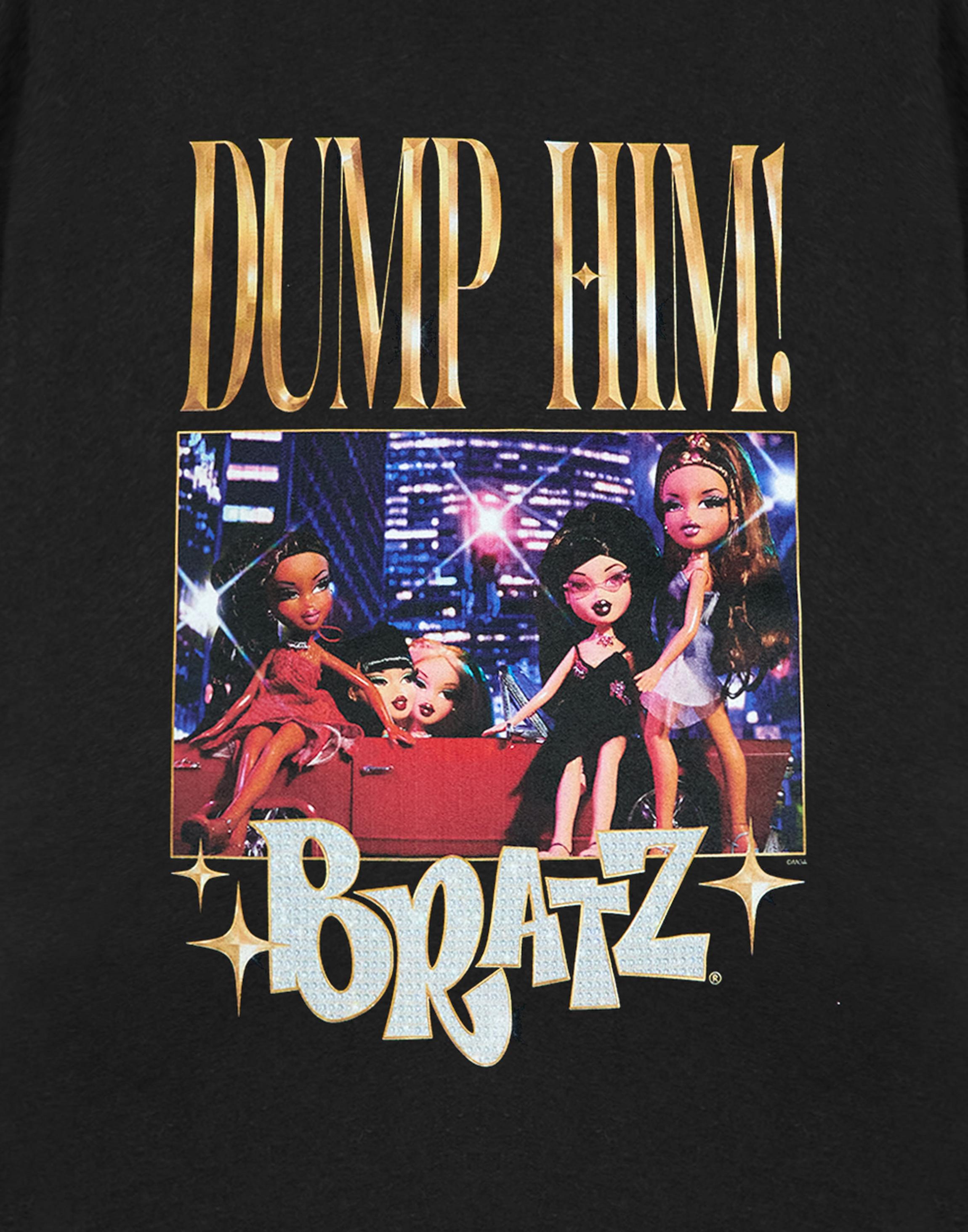 Black Bratz Dump Him Small T-Shirt, Image 6 of 6