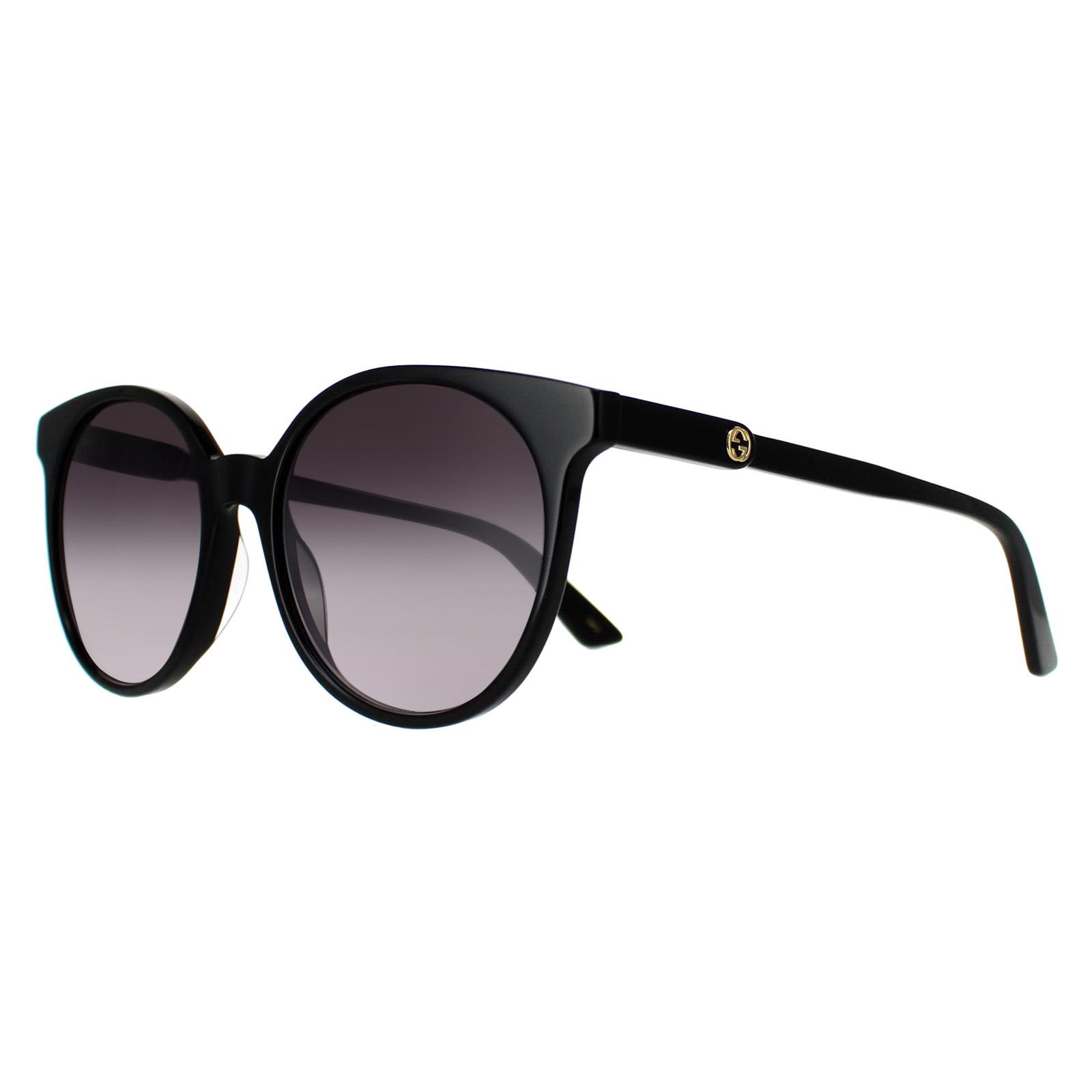 Black Gucci Black Round Black Grey Gradient GG0488s, Image 2 of 3