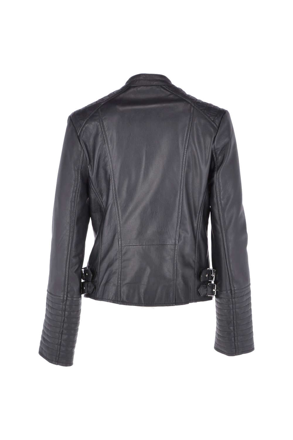 Black Ashwood Leather Black 'Casey' Real Leather Biker Jacket, Image 4 of 5