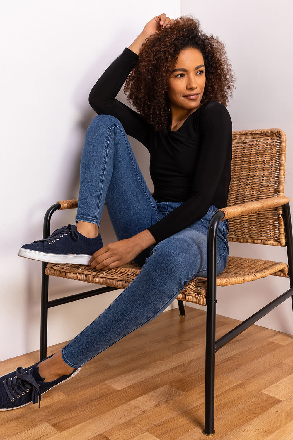 Blue Ultimate Stretch Denim Jegging 29", Image 6 of 5