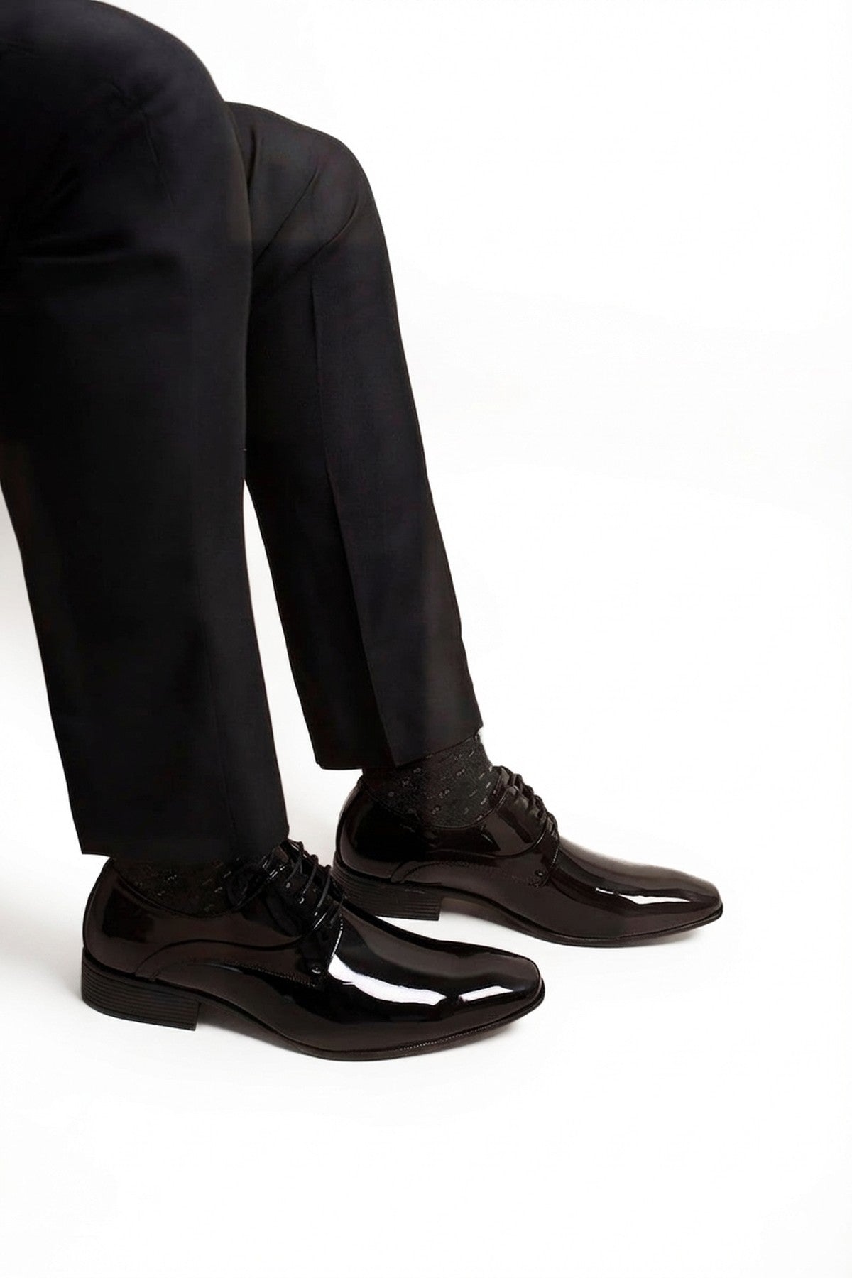 Black Jaxon Lace Up Derby Formal Dress Work Shoes, Image 2 of 5