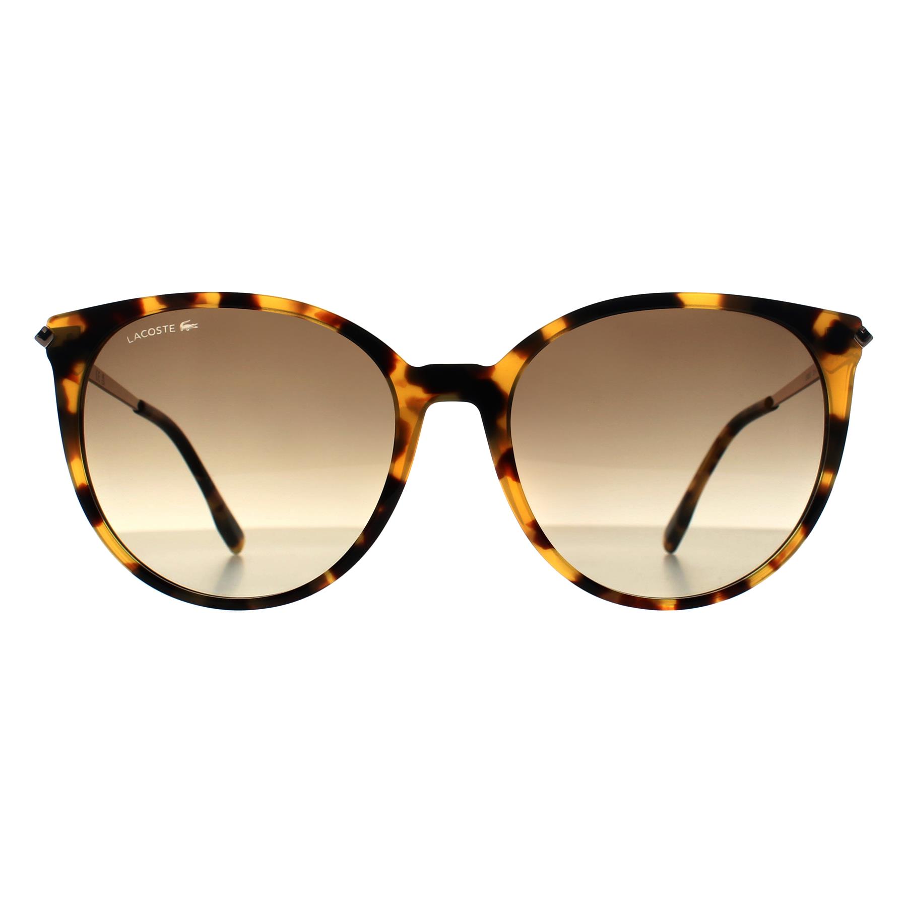 Brown Lacoste Brown Round Havana Grey Gradient L928S, Image 1 of 3