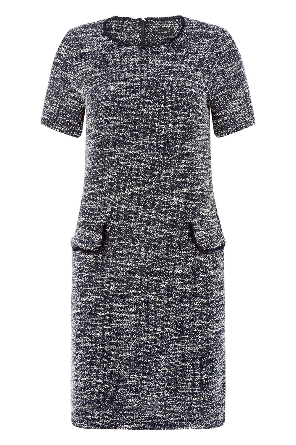 sachin and babi light blue dress Off-White Tweed Shift Dress