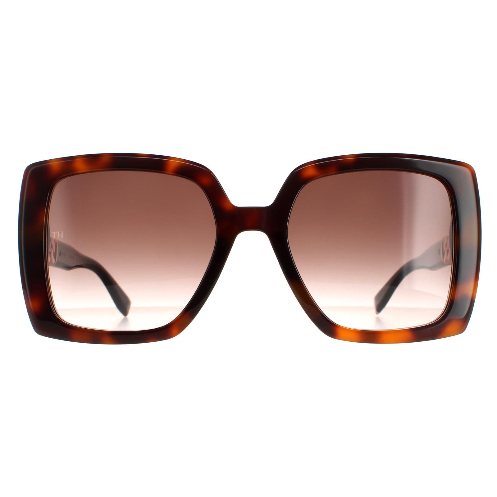 Brown Tommy Hilfiger Brown Square Havana Brown Gradient TH 1894/S, Image 1 of 4