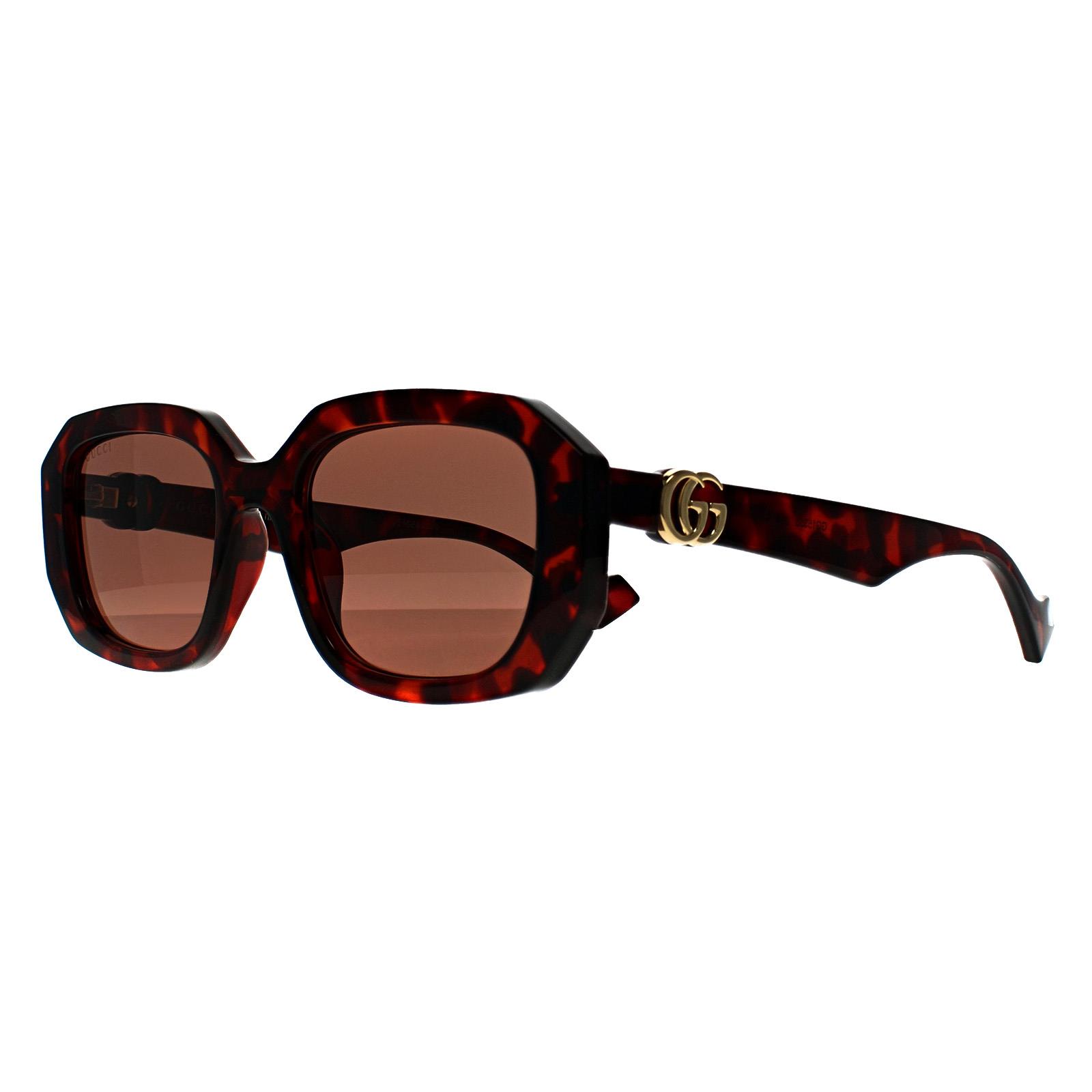 Brown Rectangle Shiny Dark Havana Brown GG1535S, Image 2 of 3